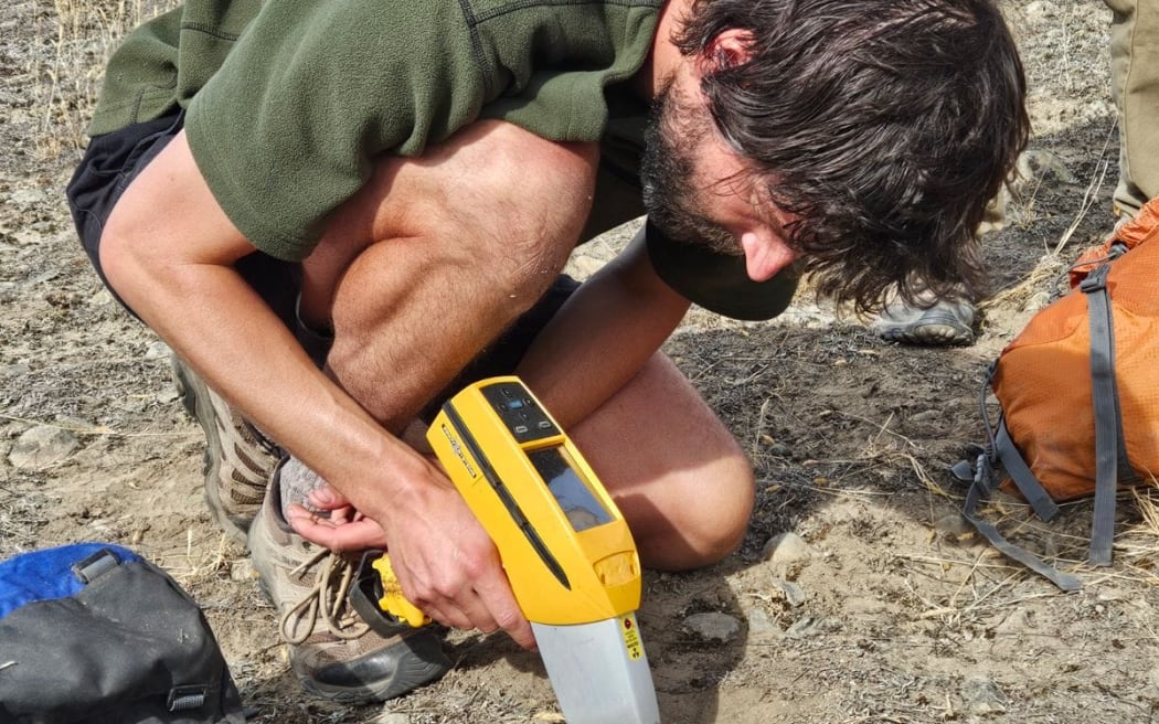 Aotearoa's 10th meteorite has been discovered on Crown land in the South Island's Mackenzie Country by a group of eagle-eyed citizen scientists. Dr Marshall Palmer, Otago Uni geologist pictured.