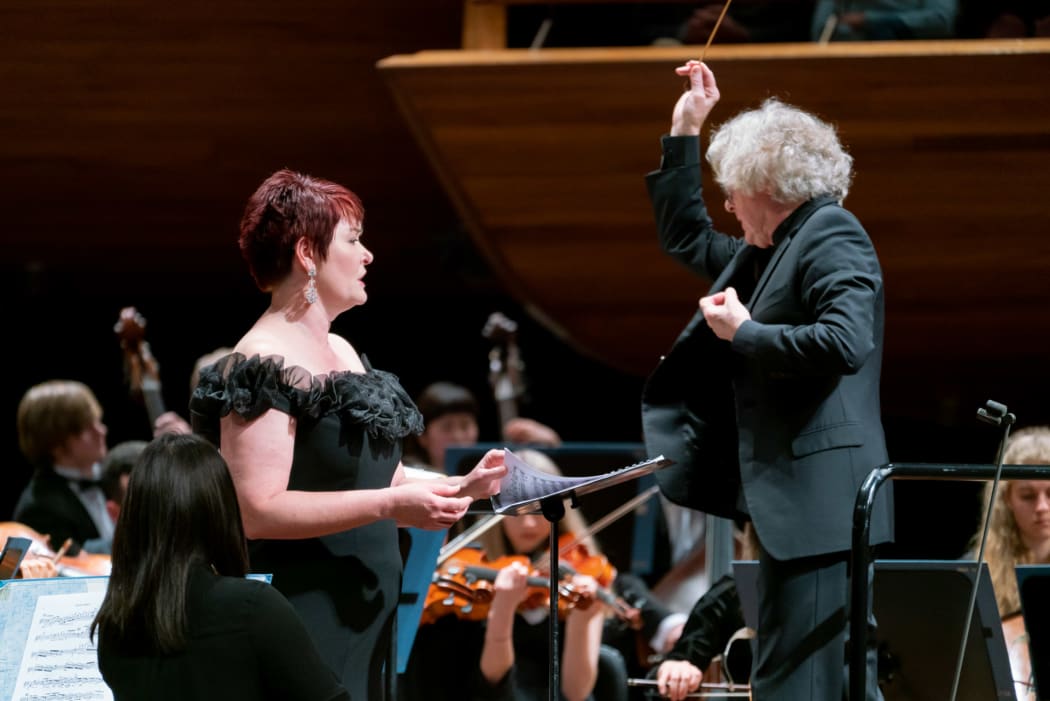 Catherine Carby with James Judd and National Youth Orchestra