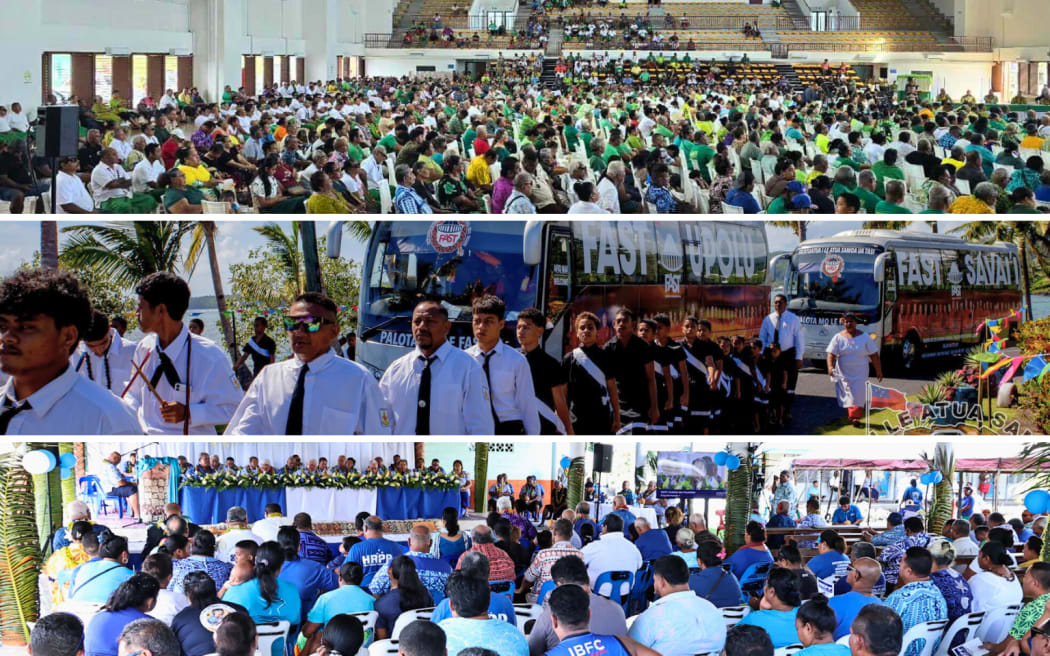 The three major parties of SUP, FAST, and HRPP are sharing their manifestos through roadshows, village fono, and social media campaigns. Photo/Facebook