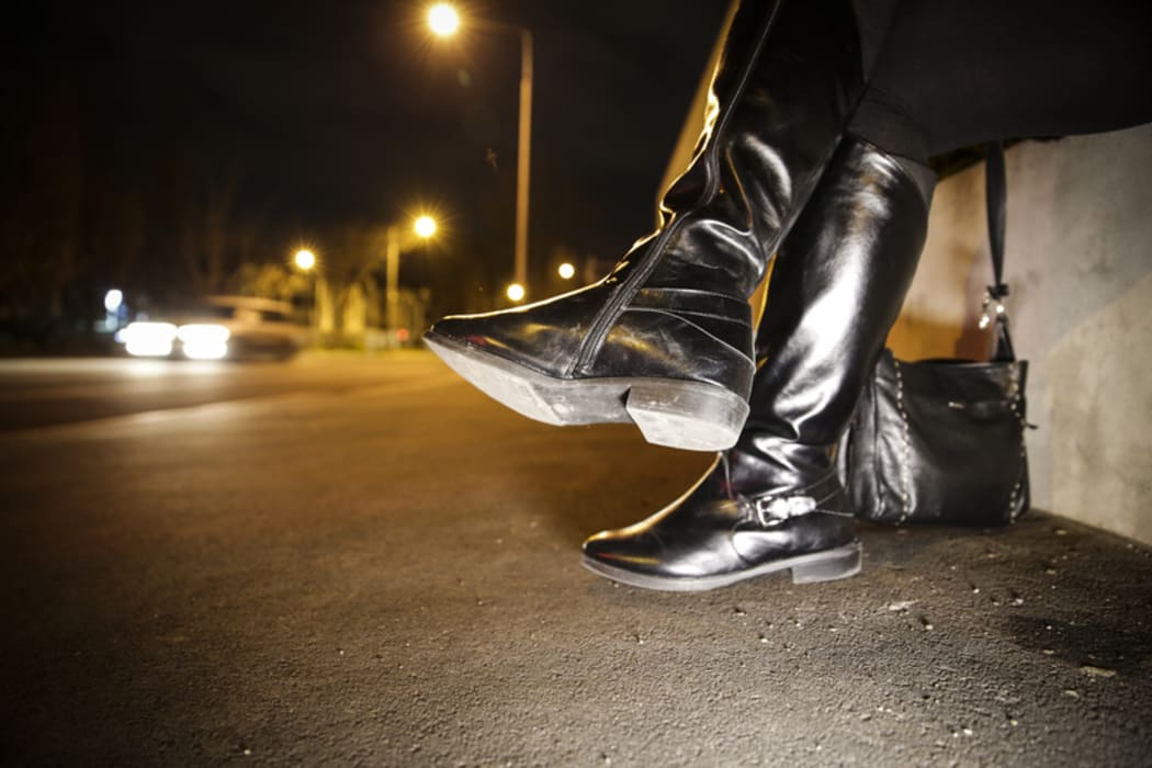 The Oldest Profession, a sex worker waits on Manchester Street in Christchurch