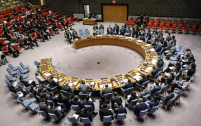 The UN Security Council during an emergency meeting over North Korea's latest nuclear test, on 4 September, 2017, at UN Headquarters in New York.