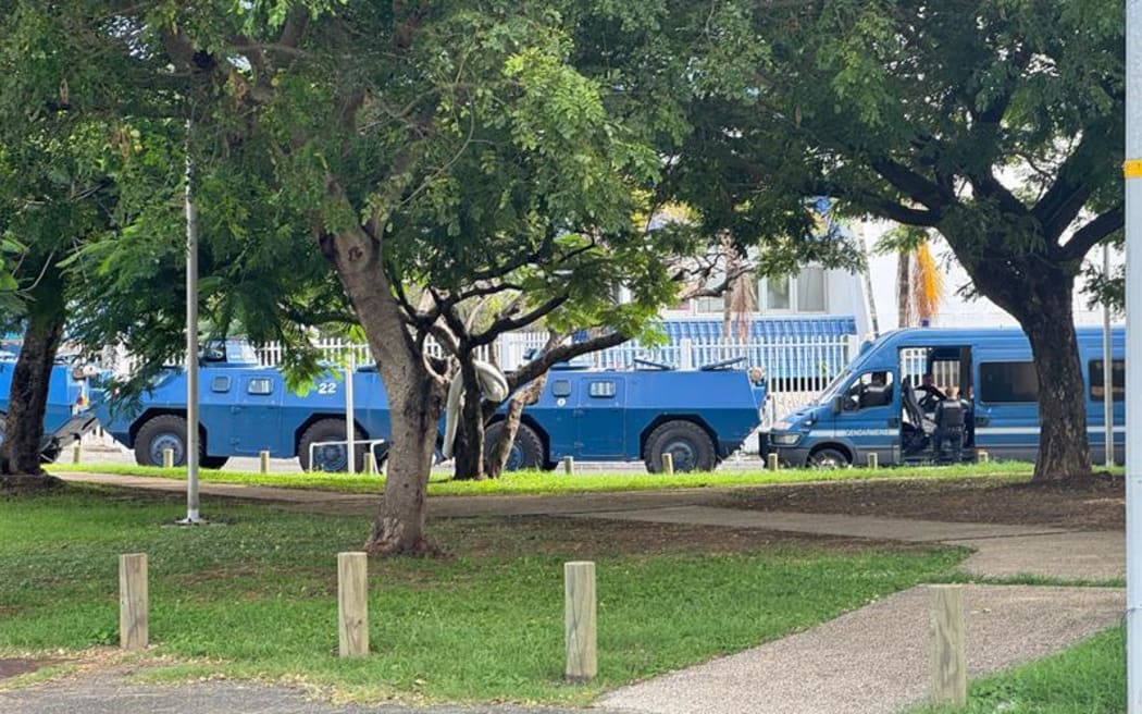 Security was high, with more than 100 additional security forces sent from France for the April protest and counter-protest.