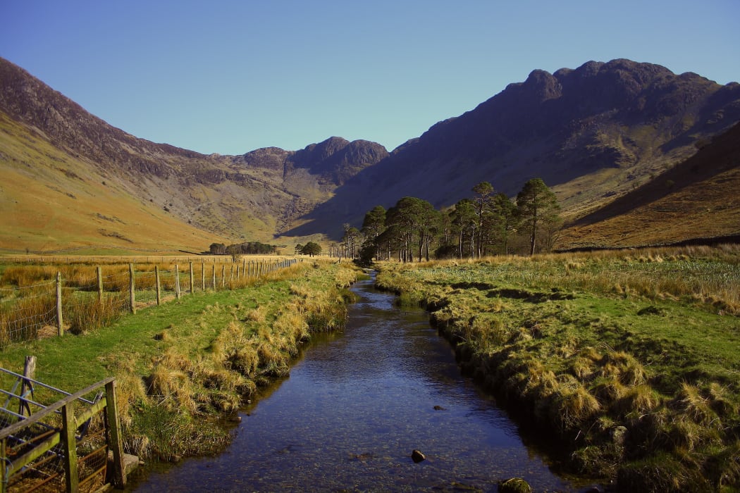 Farm fences and waterways.