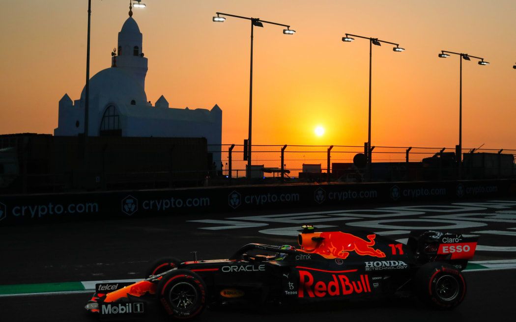 Sergio Perez at the 2021 Saudi Arabian Grand Prix.