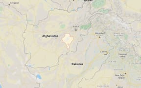 A map showing Ghazni Province (light coloured area) in Afghanistan