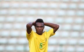 It was a rough day at the office for Solomon Islands defender Javin Alick as his team went down 7-0 to a voracious Paraguay side.