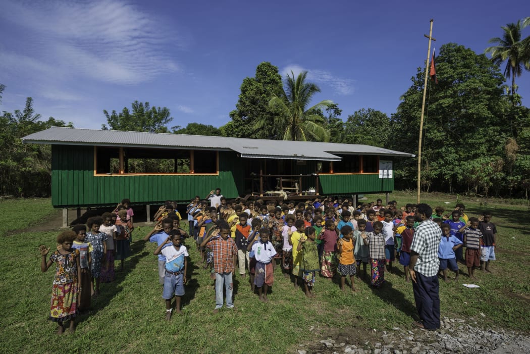 A school in West New Britain, Papua New Guinea