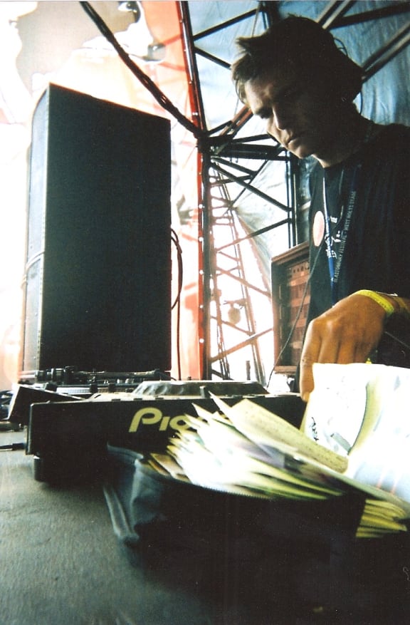 picture of Duncan Brooker at Glastonbury.