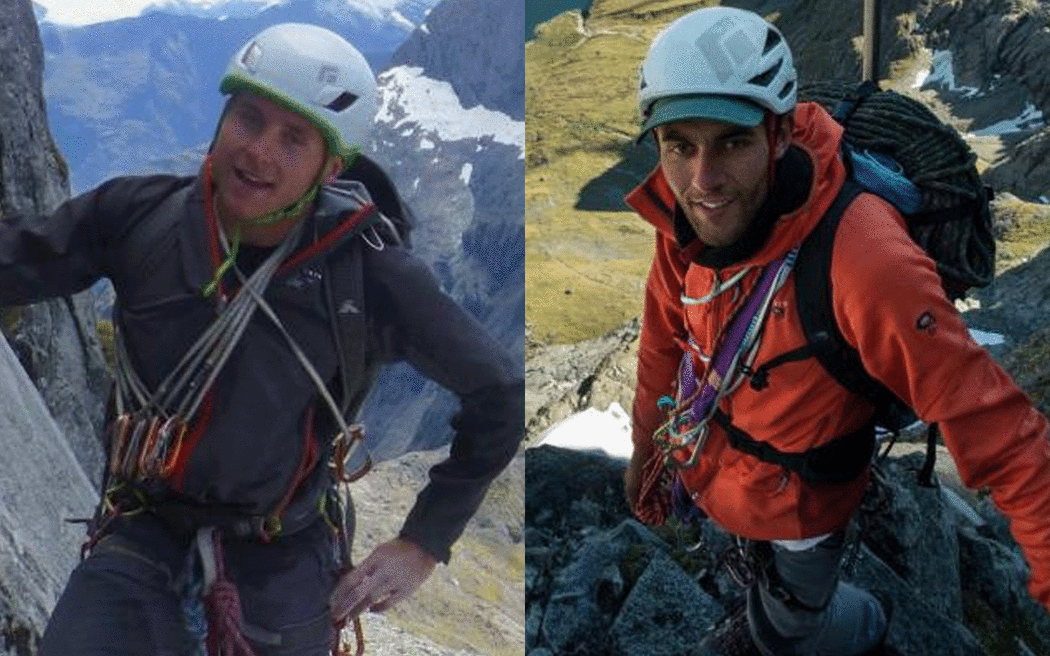 Experienced climbers Conor Smith, left, and Sarwan Chand were killed by a fall from a cliff face in Fiordland.