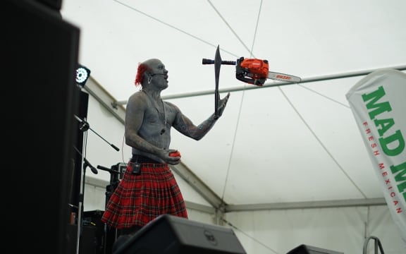 Lucky Diamond Rich, the most tattooed man in the world, was a star attraction at the NZ Tattoo & Arts Festival in New Plymouth.