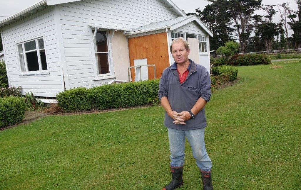 Ross Ward says he will never be able to live in the badly damaged house again, the quake was so terrifying.