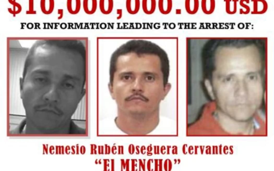 The US Drug Enforcement Administration circulated this wanted posted for Nemesio Oseguera Cervantes. DEA