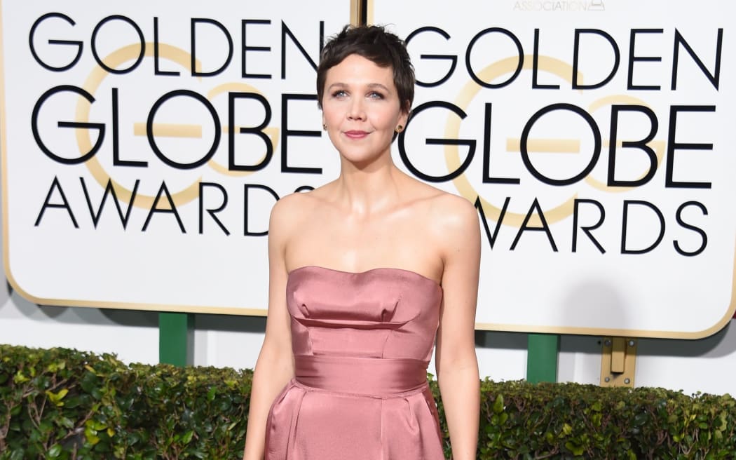 Actress Maggie Gyllenhaal attends the 72nd Annual Golden Globe Awards at The Beverly Hilton Hotel on January 11, 2015 in Beverly Hills, California.