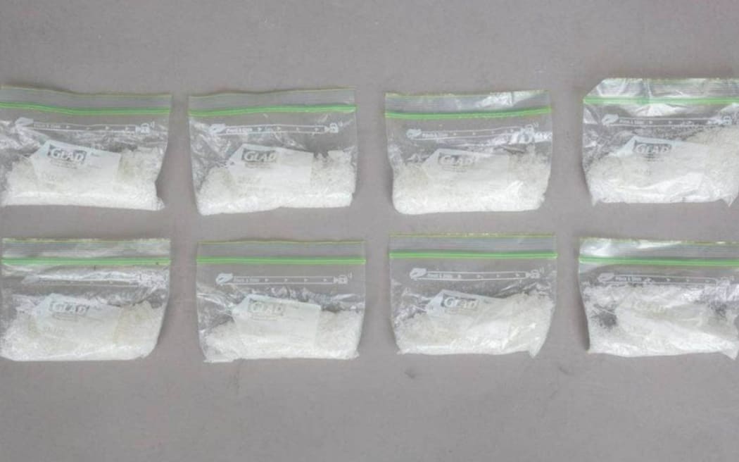 Meth in plastic bags