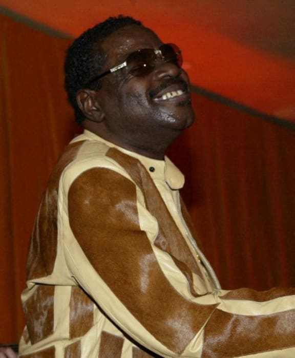 Billy Preston performs during the "Jammin for Ray" Post-Grammy Party  2005