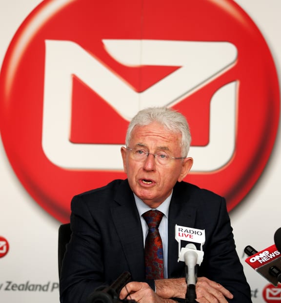 New Zealand Post chairman Sir Michael Cullen announces the loss of up to 2000 jobs.