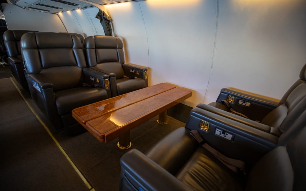 The business class seats on the malfunctioning NZDF place