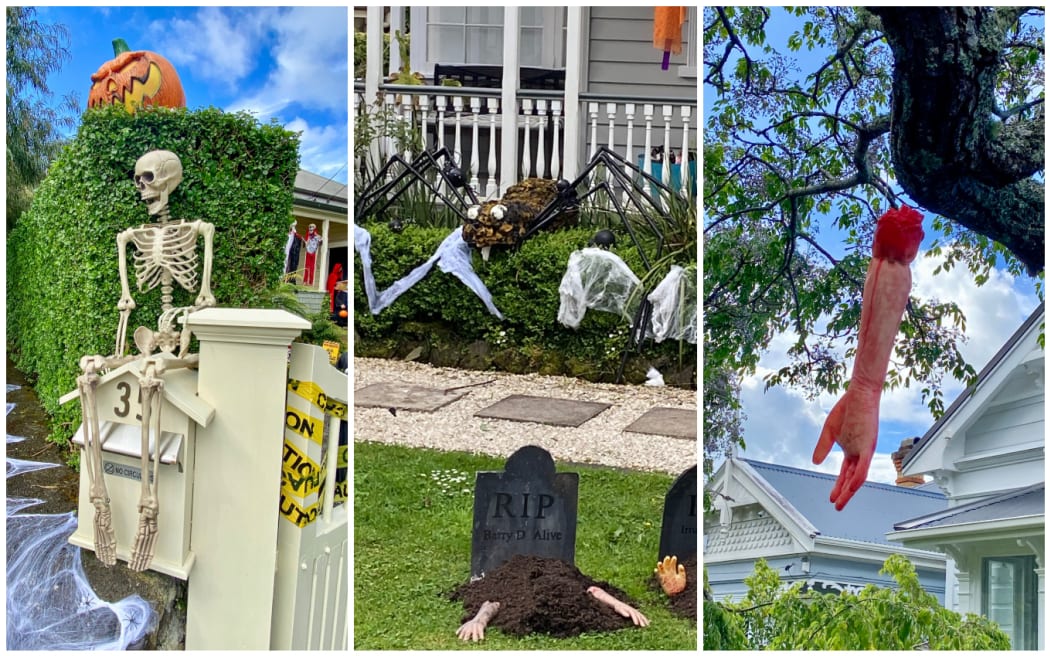 Some of the Halloween spookiness in Auckland.