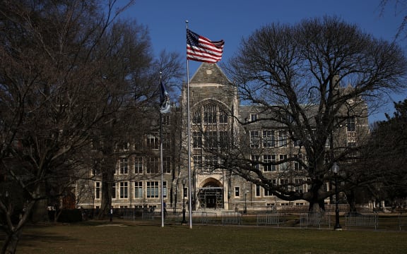 The campus of Georgetown University is shown March 12, 2019