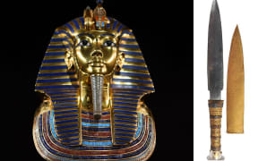 Tutankhamun and the knife that was buried with him.