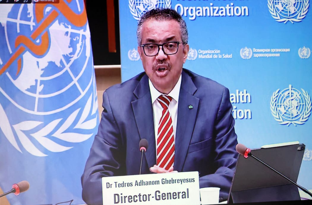 World Health Organisation head Tedros Adhanom Ghebreyesus.