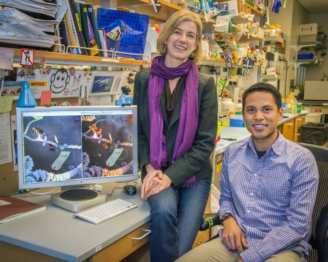 Lawrence Berkeley National Laboratory researchers work on how CRISPR is used by microorganisms to generate immunological immunity