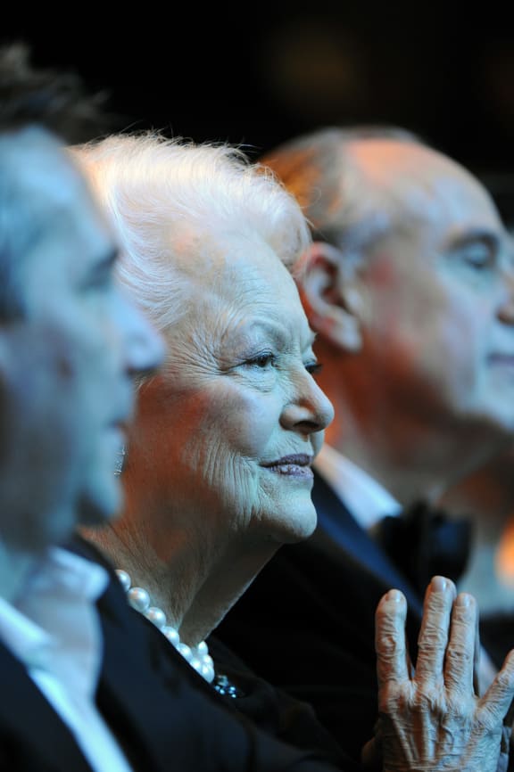Actress Olivia de Havilland attends the 36th Cesar awards ceremony on February 25, 2011 at the Chatelet theatre in Paris.