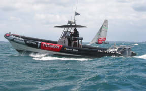 America's Cup chase boat