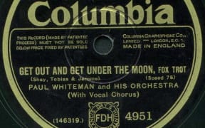 Label of 1928 issue of a U.S. Columbia recording by Paul Whiteman on British Columbia