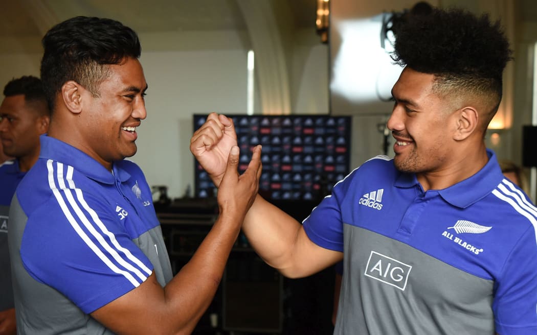All Blacks brothers Julian and Ardie Savea.