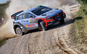 Hayden Paddon in action 2016.