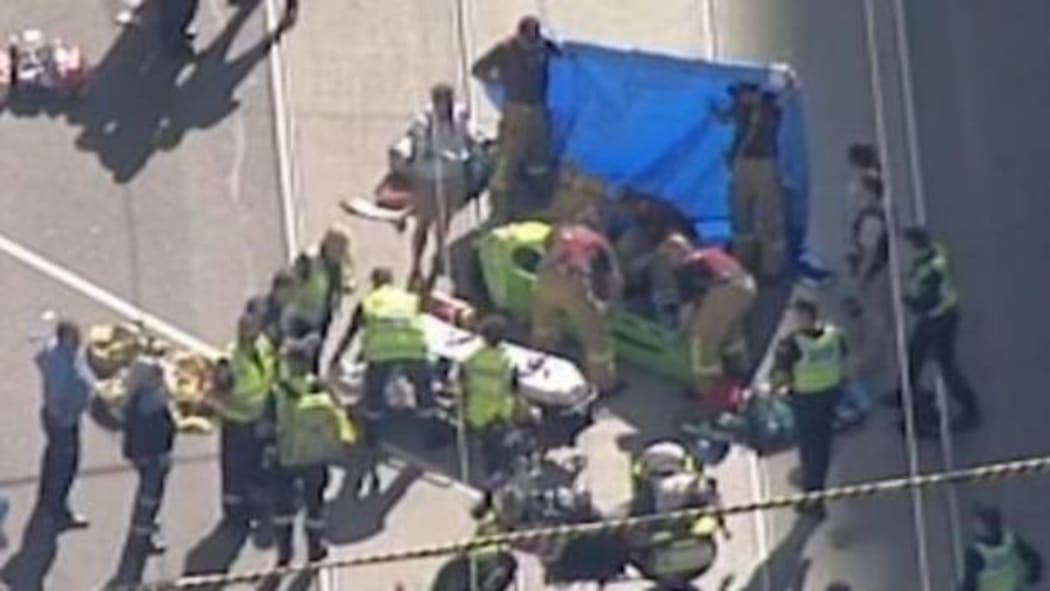 Multiple people have been injured, some seriously, after a vehicle plowed through pedestrians in central Melbourne.