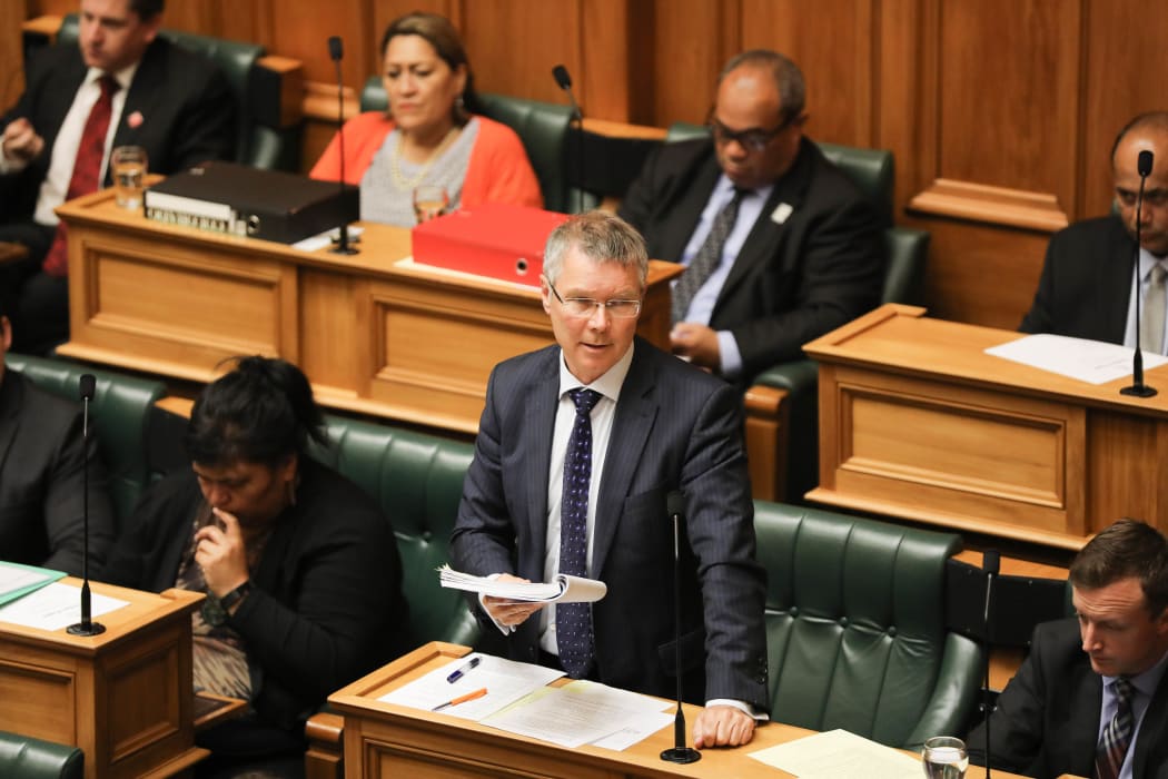 Attorney General David Parker makes a ministerial statement in the House on the report of the Havelock North Drinking Water Inquiry.
