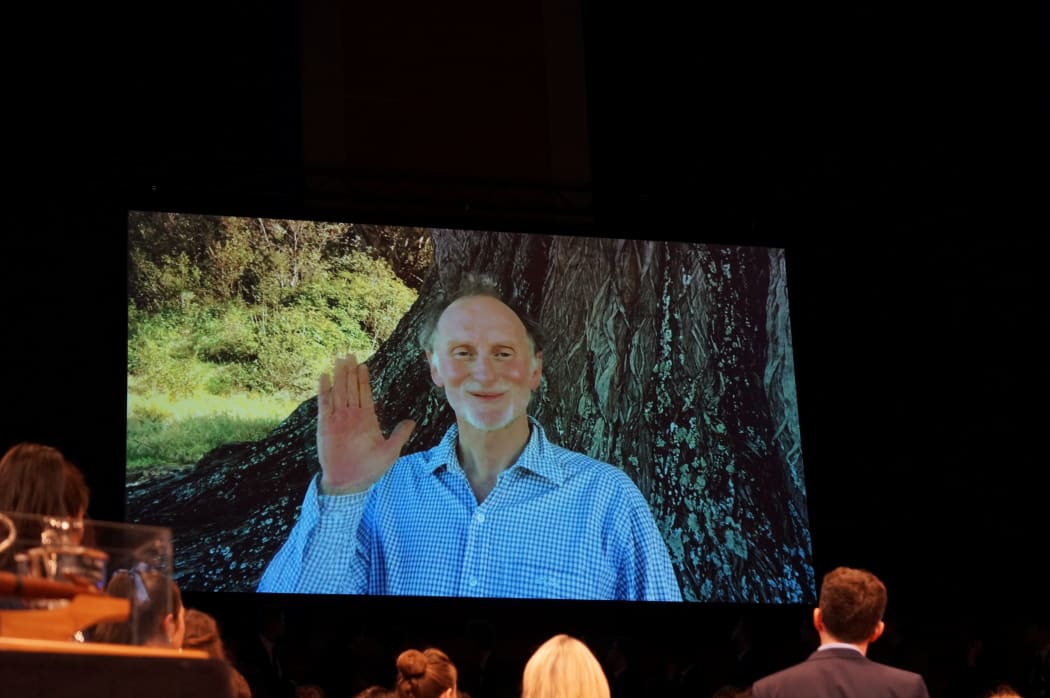 Grant Hutchinson speaks at The Big Sing Gala by video