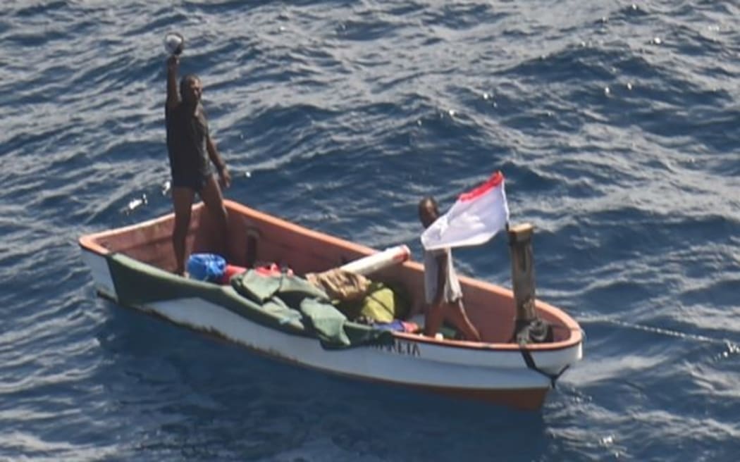 Two people who went missing in Kiribati waters have been found alive near Nauru by crew aboard an RNZAF P-3K2 Orion following a two-day search.