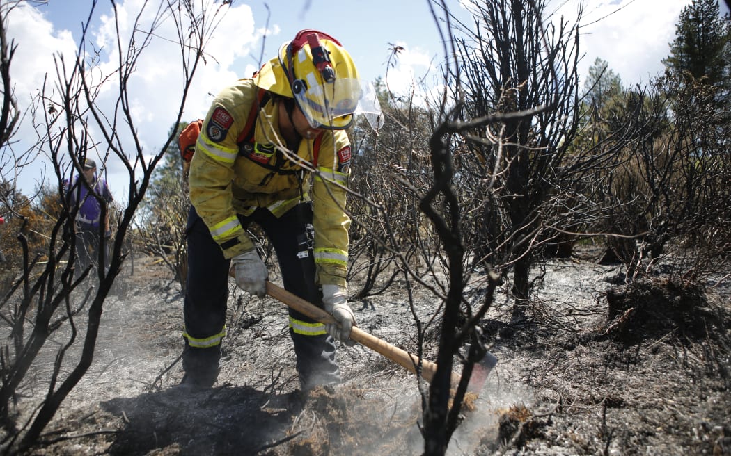 Tongariro fire ground Dec 9