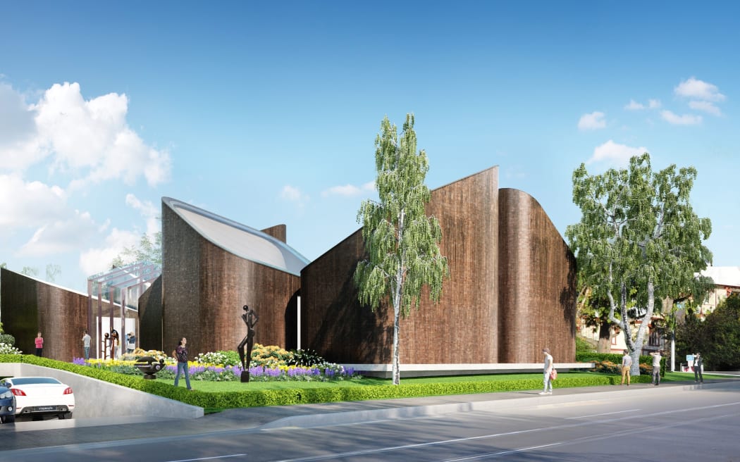 An artist's view of the proposed Ravenscar House Museum in central Christchurch.