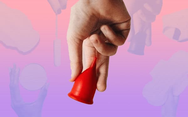 Composite imagery of menstruation products