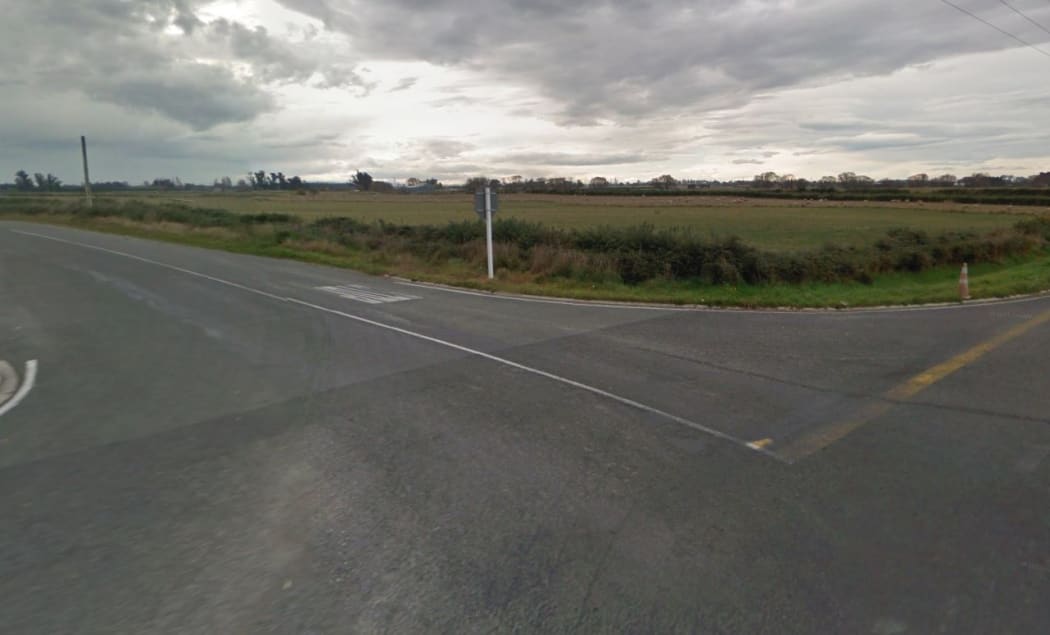A man was killed while walking away from a road crash on Leeston Road, Springston, near Goulds Road.