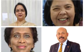 Clockwise from top left: Anuradha Ramkumar, Marie Lindaya, Athula Wansinghe and Anne Perera.
