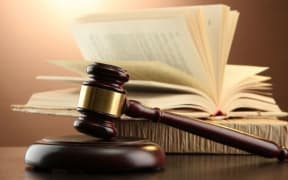 gavel and law book