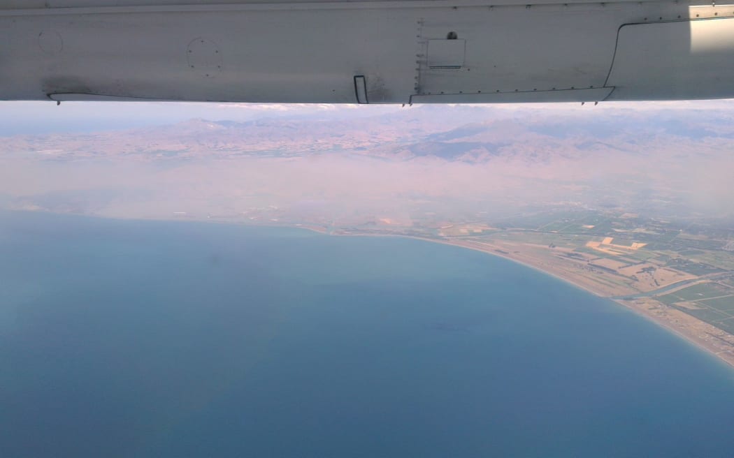 The Marlborough fire, from above.