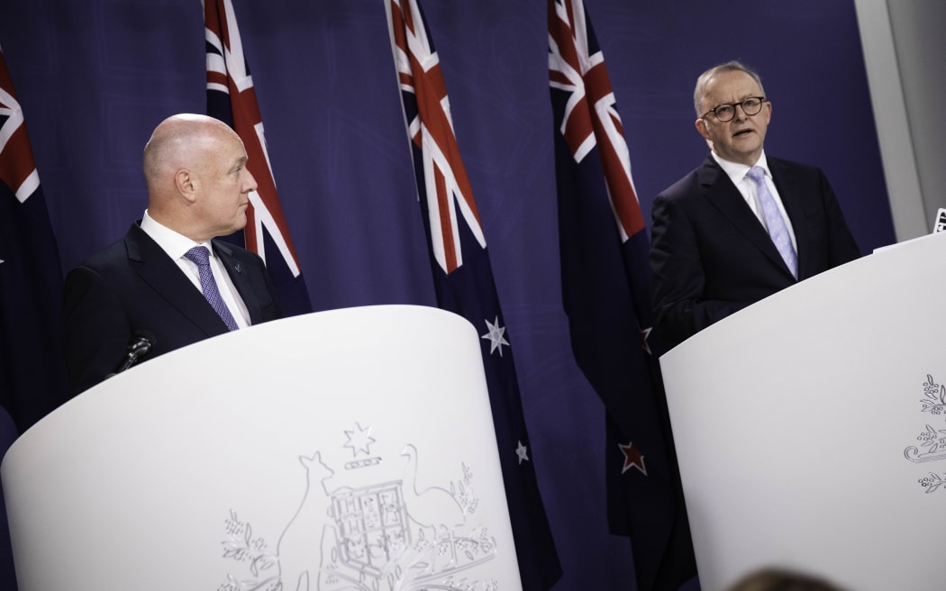 Australian and New New Zealand Prime Ministers Anthony Albanese and Christopher Luxon meet in Sydney