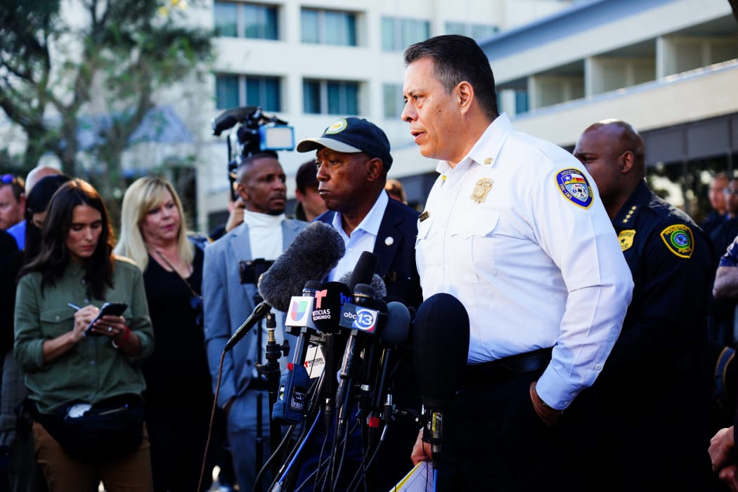Houston Fire chief Samuel Peña speaks at a press conference after the Astroworld deaths.
