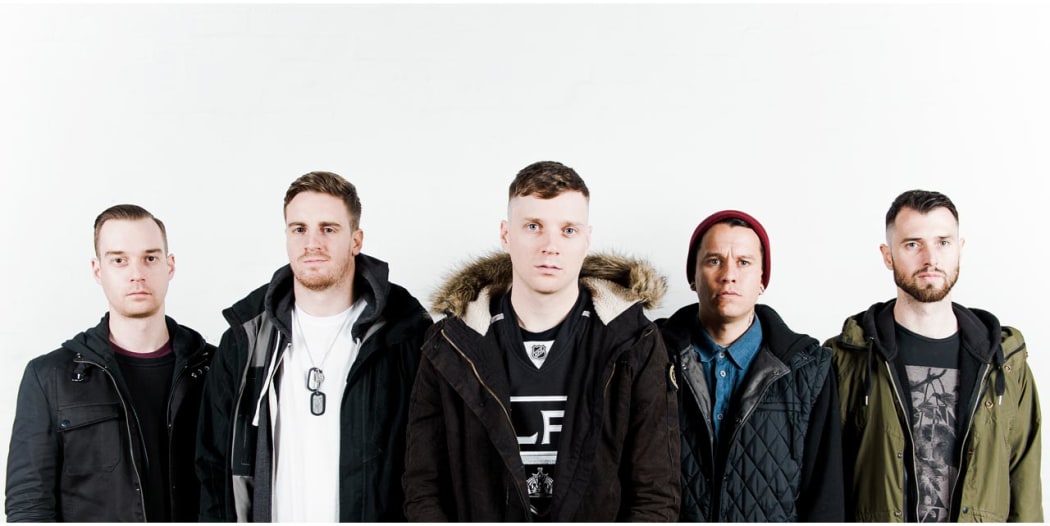Antagonist A.D. (L-to-R L-R: Matt Livingstone, Luke Mason, Sam Crocker, Israel McDean, Joshua Moffitt)