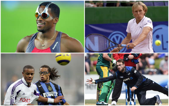 Sports goggles composite.