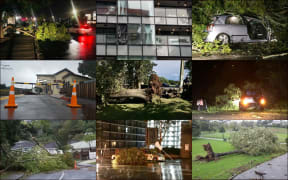 Some of the damage from the wild winds that hit Auckland.