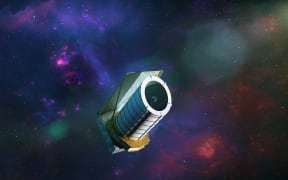 Illustration of the Euclid near-infrared space telescope. Euclid is a part of the European Space Agency's (ESA) Cosmic Vision programme and is expected to launch in July 2023. It will use optical and infrared instruments to map the geometry of dark matter in the universe. Dark matter is a hypothesised type of matter that would account for gravitational forces in the universe that have no apparent origin.
