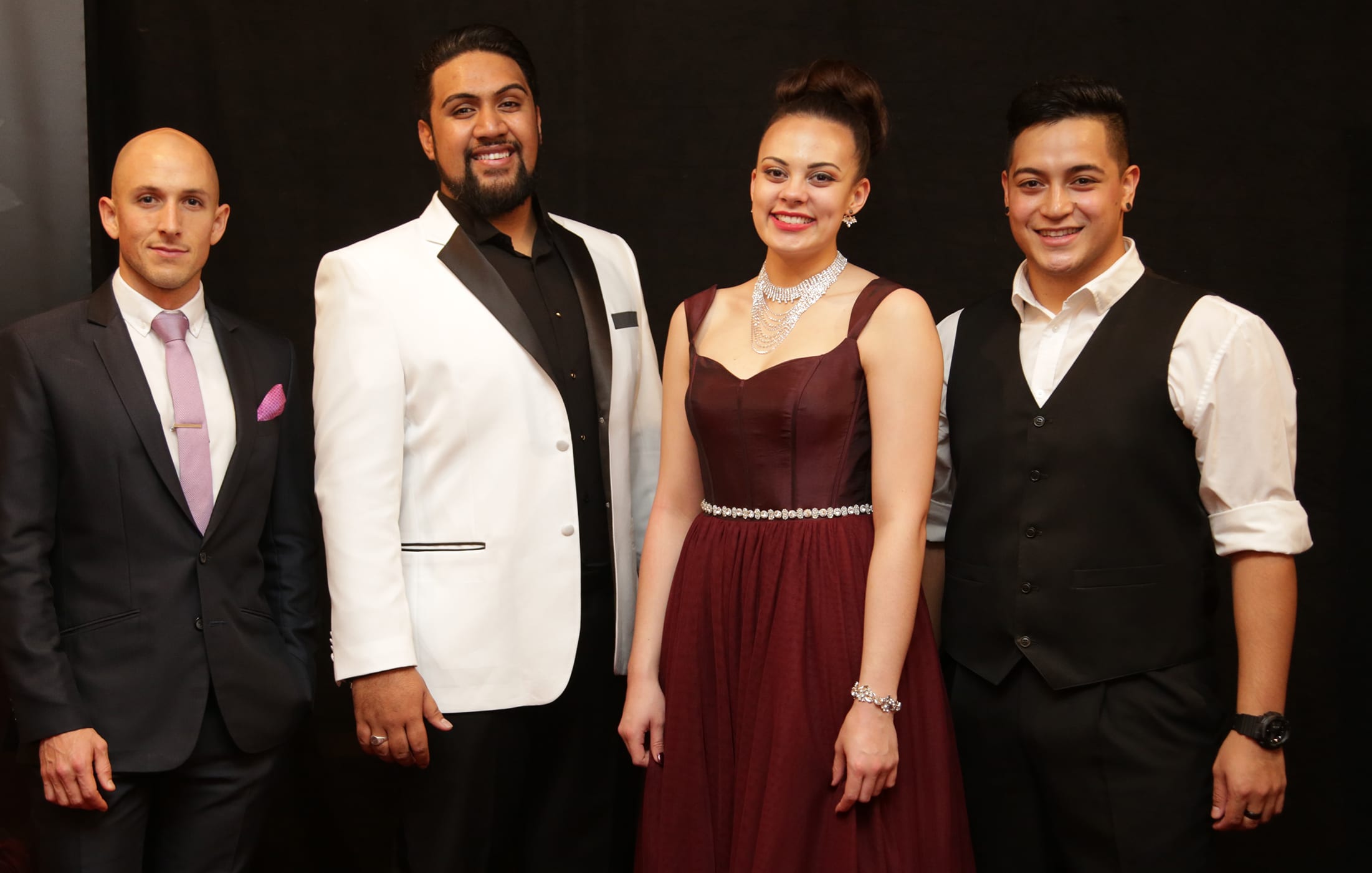 Lexus Song Quest 2016 finalists (L-R) Tavis Gravatt, Benson Wilson, Madison Nonoa & Filipe Manu
