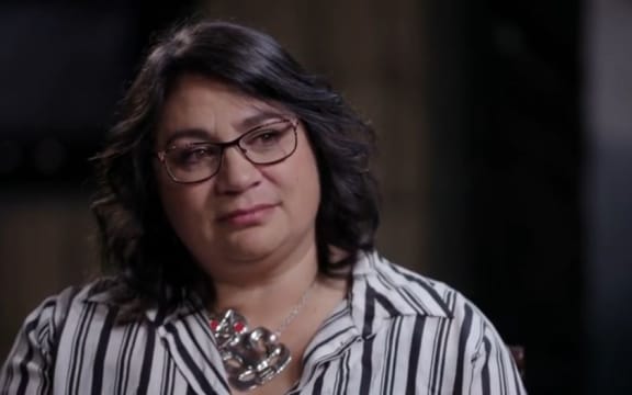 Metiria Turei speaking to Morgan Godfery.